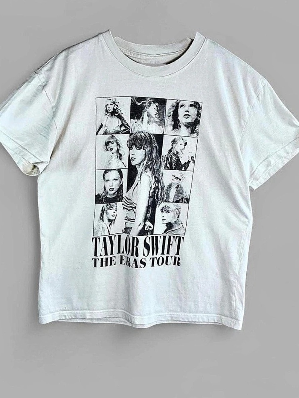 Official Taylor Swift The Eras Tour Concert White Graphic Tee Shirt Size Medium